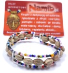Bransoletka masajska z koralików i nasion - Afryka, KENIA