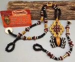 NASZYJNIK + BRANSOLETKA od Buszmenów z Pustyni Kalahari w Namibii (Afryka)