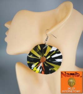 Kolczyki z tkaniny Kitenge (Kenia)