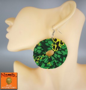 Kolczyki z tkaniny Kitenge (Kenia)