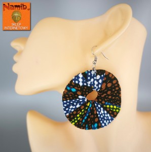 Kolczyki z tkaniny Kitenge (Kenia)
