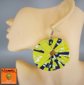 Kolczyki z tkaniny Kitenge (Kenia)