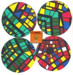 Podkładka pod szklankę/kieliszek (zestaw 4 szt)