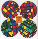 Podkładka pod szklankę/kieliszek (zestaw 4 szt)