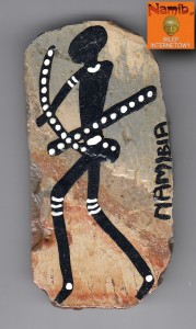 Magnes na lodówkę - NAMIBIA, Damara - seria White Lady