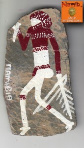 Magnes na lodówkę - NAMIBIA, Damara - seria White Lady