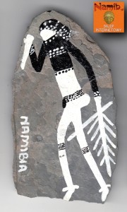 Magnes na lodówkę - NAMIBIA, Damara - seria White Lady
